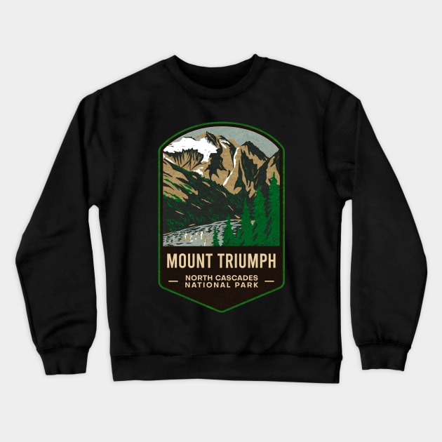 Mount Triumph North Cascades National Park Crewneck Sweatshirt by JordanHolmes